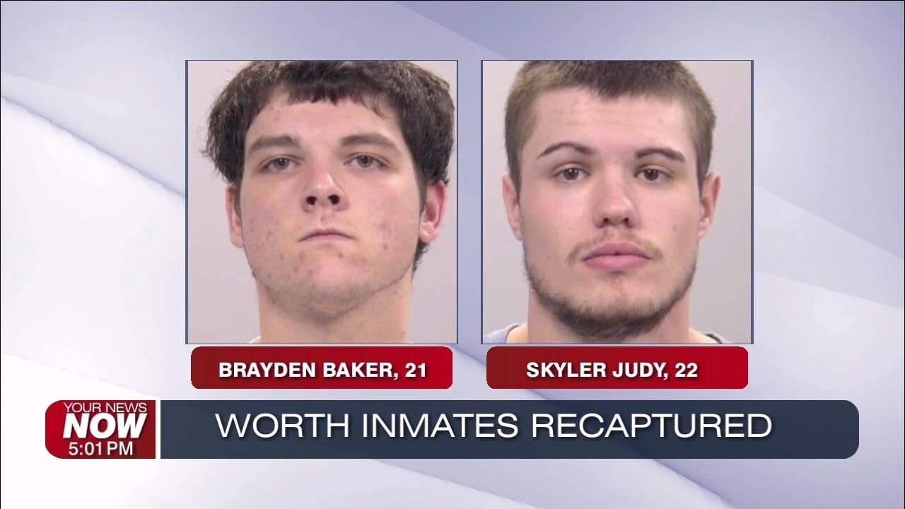 Two inmates recaptured after escape from WORTH Center in Lima
